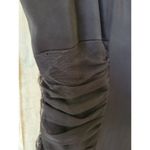 Badgley Mischka Rent the runway sz 12 black curves for days gown mesh strapless Photo 5