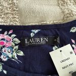 NWT Lauren Ralph Lauren Classic Knit Flutter Sleeve Gown size XS Blue Photo 3