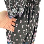Anthropologie  Dasha Smocked Floral Boho Midi Dress Black Size Small NWT Photo 6