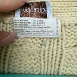 Henri Bendel  Cream Cable Knit Cardigan Vest Photo 5