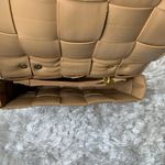 Camel Tan Woven Box Shaped Cross Body Bag 9 x 6 x 2.5" Photo 5