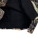 SILKLAND Pure Silk Safari Animal Print Lightweight Jacket Blazer Size 8 Career Black Photo 9