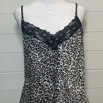 Victoria's Secret  Leopard
Print Silky Satin‎ Cami Tank Top Size L Photo 0