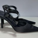 Ellen Tracy Black Pointed Toe Heels with Ankle Strap Size 8.5 Photo 4