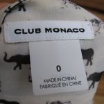 Club Monaco NWOT Elephant Print Silk Mini Skirt Photo 8