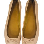 Tory Burch Minnie Travel Ballet Flats Womens 9 Pink Leather Bow Classic Designer Photo 0