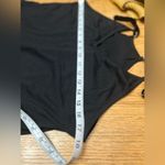 Racer back onesie NWOT black long pants two pockets adj straps sz small Photo 2