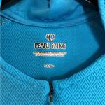 Pearl Izumi Womens  Bike Jersey Top Blue Diamond L Cycling Half Zip Short Sleeve Photo 2