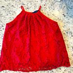 Blue Rain Red‎ Lace Halter Top from  size Small Photo 0