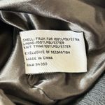 Peyton Jensen Green Black Camouflage Faux Fur Fuzzy Sherpa Bomber Jacket - M Photo 8