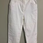Charter Club Charter Clue Classic Fit White Capri Pants Size 8 New Photo 0