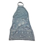 Urban Outfitters  Women's S Blue Floral Catalina Halter Mini Dress Casual Spring Photo 5