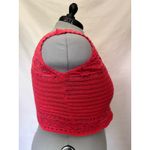 Y2K Jolie & Joy Knit Crochet Crop Womens Tank Top Sz 2X Coral Coquette Festival Orange Photo 6