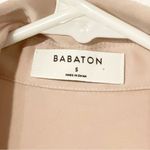 Aritzia Babaton Size Small Pink Ace Bodysuit Longsleeve Collared Photo 2