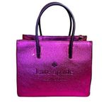 Kate Spade New York Pink Trista Crinkle Patent Shopper. New without tags. Photo 0