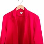 J.Crew  Sophie Open Front Sweater Knit Blazer Cardigan Cerise Red Size Small Photo 6