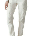 RE/DONE Originals Sz 27 Off White Cargo Pant Jeans Women's Cotton Straight Leg Photo 0