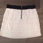 EXPRESS ruffle tiered stretch mini skirt white Photo 1