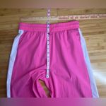 OTOS Activewear Womens Barbie Pink stripe Nylon W/Drawstring Ankle pants|Size:L Size L Photo 8