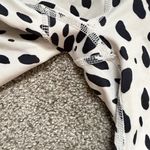 Reformation  Eco Move Animal Print Biker Shorts in Black White Dot Size Small Photo 5