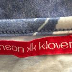 Krimson Klover Blue & White With Coral Hem Trim Cotton Blend Size XL Dress. Photo 5