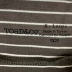 Toad & Co Striped Transita Pencil Skirt Falcon Thin Stripe UPF 50+ Size XL Brown Photo 3