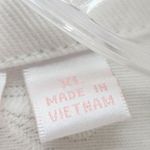 Belle by Kim Gravel Eyelet Jacket Womens XL White Flower Knit Sleeves Pockets Photo 5