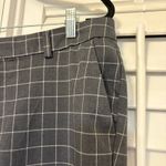 Banana Republic  Gray And‎ White Window Pane Cuffed Dress Pants Size 8 Photo 4