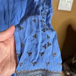 Revolve  The Jetset Diaries Blue Embroidered Long Sleeve Dress Size Small Photo 4