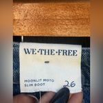 We The Free Free People  Moonlit Moto Slim Bootcut Jeans NWT Photo 10