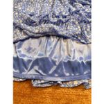 Sienna Sky  Blue Floral Tiered Ruffle Skirt Lined Pull On Women’s Medium Photo 2