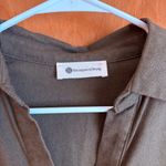 The Impeccable Pig  Khaki‎ green dress linen Photo 1