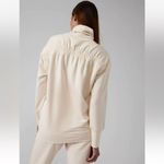Athleta Balance Cinch Turtleneck Sweatshirt Chantilly Cream Size S Photo 1