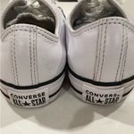 Converse White Low-Top Leather Sneakers Size women’s 9 Photo 2