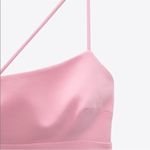 ZARA  Asymmetric Mini Dress with Built in Short in‎ Light Pink Size Extra Small Photo 5