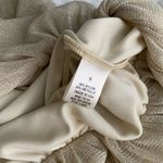 Arden B Sparkly Blouse Slouchy Top batwing Gold Metallic Nude boat-neck size S Photo 11