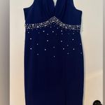 SheIn  Elegant Royal Blue Dress with Pearl Embellishments Photo 0