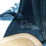 Comfortview  Kim Sandals Strappy Faux Leather Zipper Open Toe Black Size 10 Photo 5