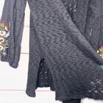 Suzanne Betro Women’s  Embroidered Sleeve Cardigan Large Photo 2