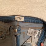 Evidnt  Light Wash Blue Fringe Hems Jeans Size 26 Photo 5
