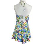 For Love & Lemons Miranda Belted Matte Satin Mini Dress Size Small NWT Floral Photo 9