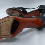 Donald J Pliner Black Leather Croc Embossed Womens Heels 7.5 Dressy Shoes Formal Photo 6