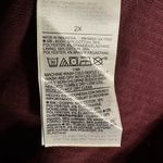 Old Navy  Casual Maroon Squareneck Longsleeve Bodysuit 2x Photo 3