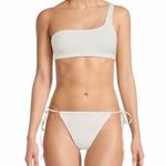 Good American Women's Ivory Always Fits One Shoulder Bikini Top Size 2 (US M) Photo 0