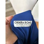 Chiara Boni Arabela Deep Navy Blue Off the Shoulder Sheath Cocktail Dress Size 12 Photo 3