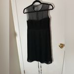 French Connection Black Sheer Top Mini Dress Photo 6