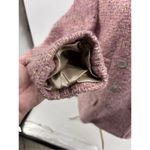 Coach  SIGNATURE Pink Boucle Wool Mohair Coat Women’s Size 10 Photo 11