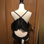 Rue 21 Black Strappy Lace Back Peplum Style, Size XL Photo 1