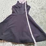 Likely  Fit & Flare White Collar Black Dress Photo 1