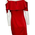Dave and Johnny  Off Shoulder Ruffle Dress Red Size 6 NWT Photo 1